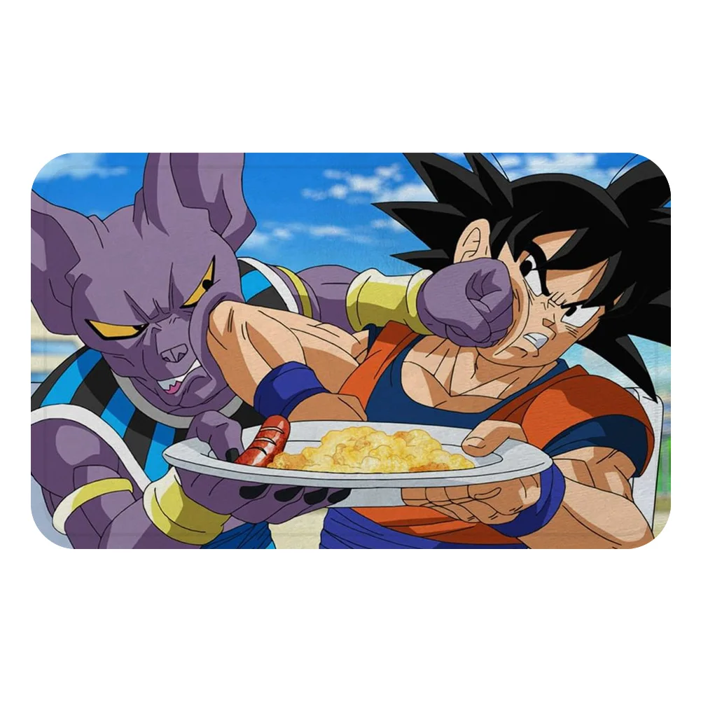Бургундия DRAGON BALL Son аниме Гоку коврик для ванной кухня ковер декоративные Противоскользящие коврики комната автомобиль пол бар ковры домашний декор для дверей подарок - Цвет: Бургундия