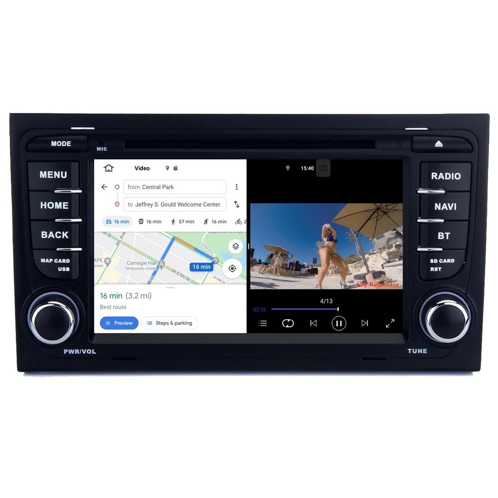 RoverOne для Audi A4 S4 RS4 8E 8F B6 B9 B7 RNS E Android 10 Авторадио автомобильный GPS Радио стерео