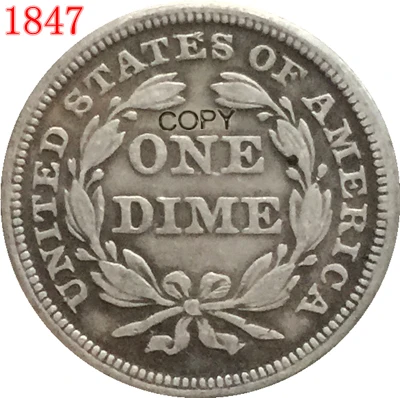 

USA 1847 Seated Liberty Dime COPY COINS