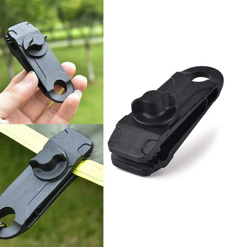 

5/10pcs Tent Hike Tarp Clip Anchor Outdoor Caravan Clamp Jaw Grip Camp Gripper Trap Tighten Snap Awning Canopy Tool Canvas Kit