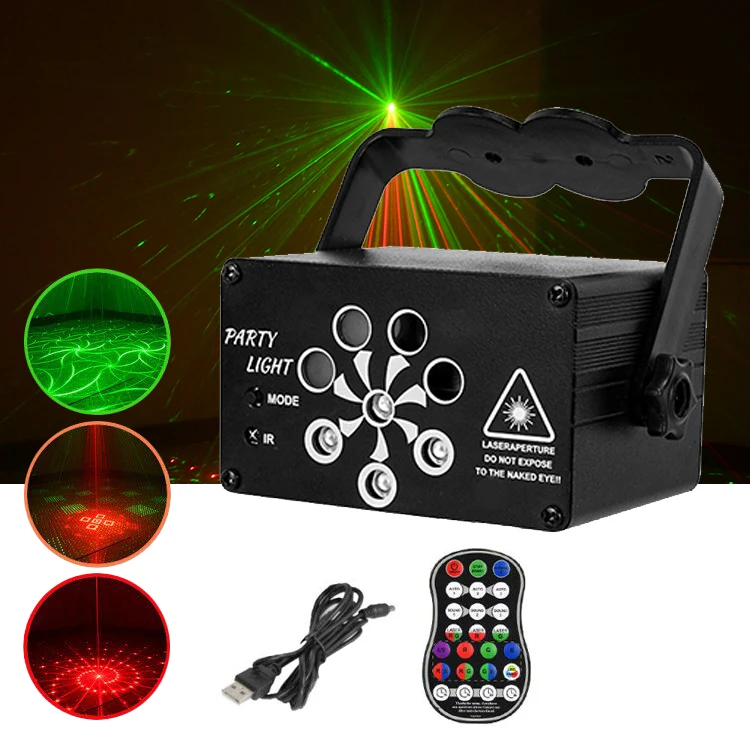 128 узоров сценический свет RGB Голосовое управление Музыка Led диско вечерние шоу