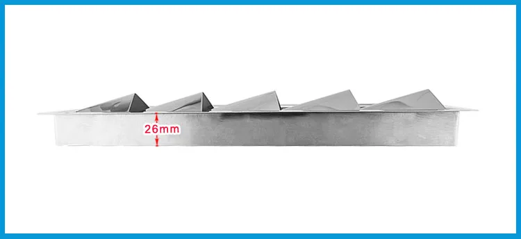 

BSET MATEL 5 Slots Stainless Steel 304 Boat Marine Air Louver Vent Grille Ventilation Louvered Ventilator Grill Cover