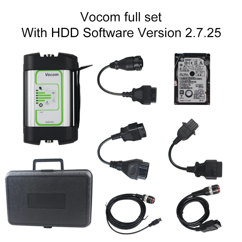 full set with HDD Сверхмощный Для Volvo vocom 88890300 грузовик диагностический для UD/для Mack/ForVolvo Vocom интерфейс Поддержка онлайн обновления - Цвет: full set with HDD