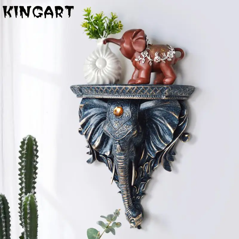 Настенная 3d статуя слона животного современное искусство и ремесло украшение