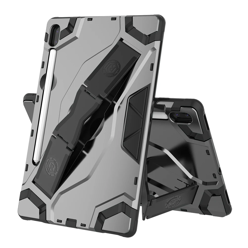 

Чехол с ручным ремешком для Samsung Galaxy Tab s6 10,5 "SM-T860 T865, чехол для планшета из ТПУ + ПК, сверхпрочный армированный чехол, гибридный прочный резино...