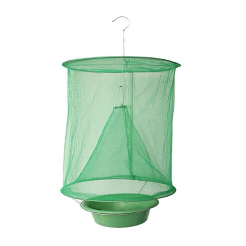 

Trap Garden Home Yard Supplies Pest Control Reusable Hanging Fly Catcher Killer Flies Flytrap Cage Net New Safety Fly Traps