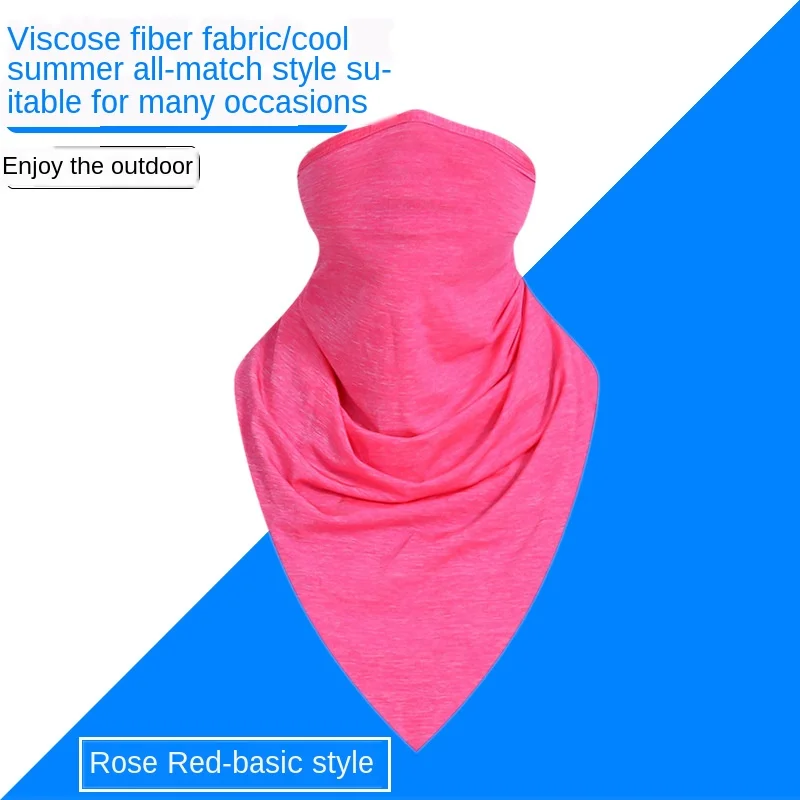 

Ride Ice Silk Triangle Summer Thin Magic Scarf Men Bicycle Sunscreen Scarf Mask Scarf