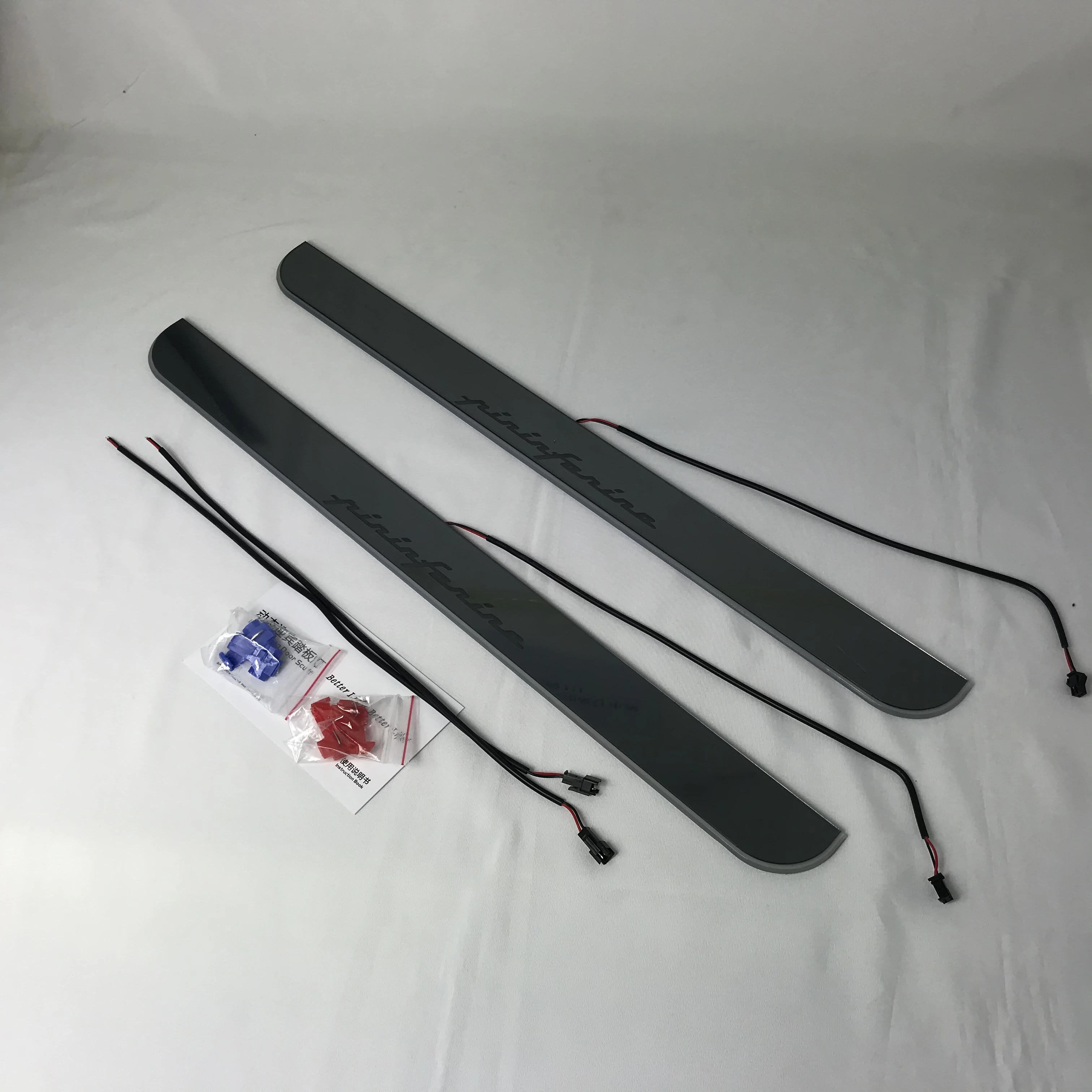 

Osmrk led moving door scuff for fiat pininfarina dynamic door sill plate flat lining overlay flow/fixed light