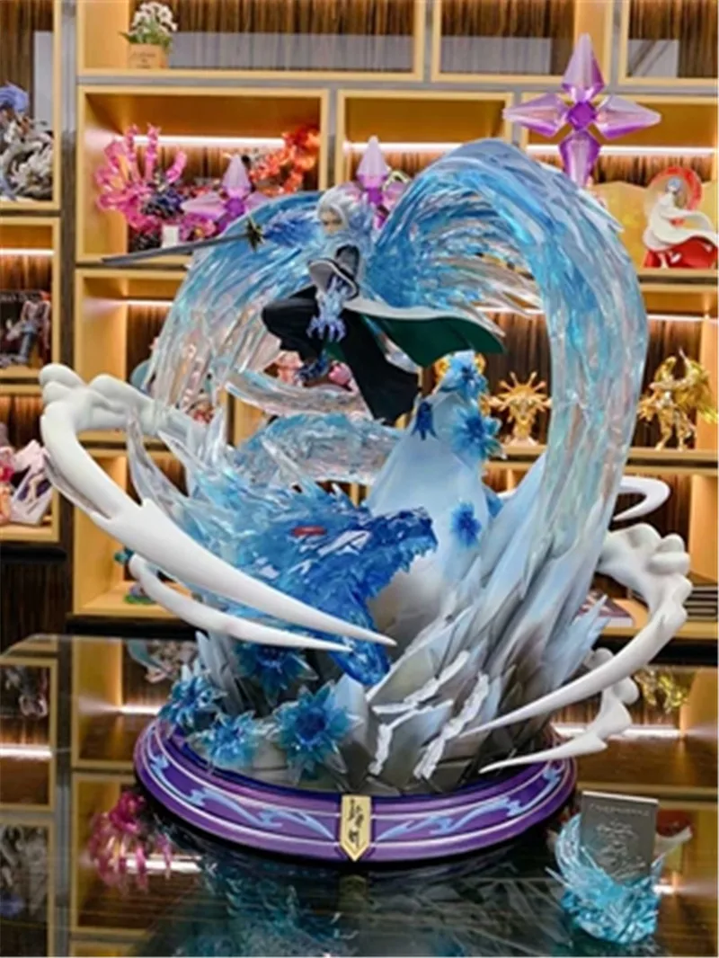 

Anime GK Statue BLEACH Hitsugaya Toushirou Gotei 13 Captain Kurosaki Ichigo Resin Action Collectible Model Gift Toy 60CM R501