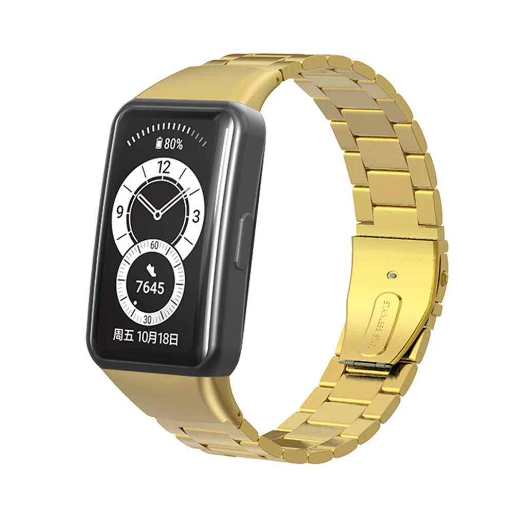 

Stainless Steel Smart Wristband Replacement Watch Belt Strap Watchband for Huawei Bracelet 6 Honor Bracelet 6 Watch Accessories