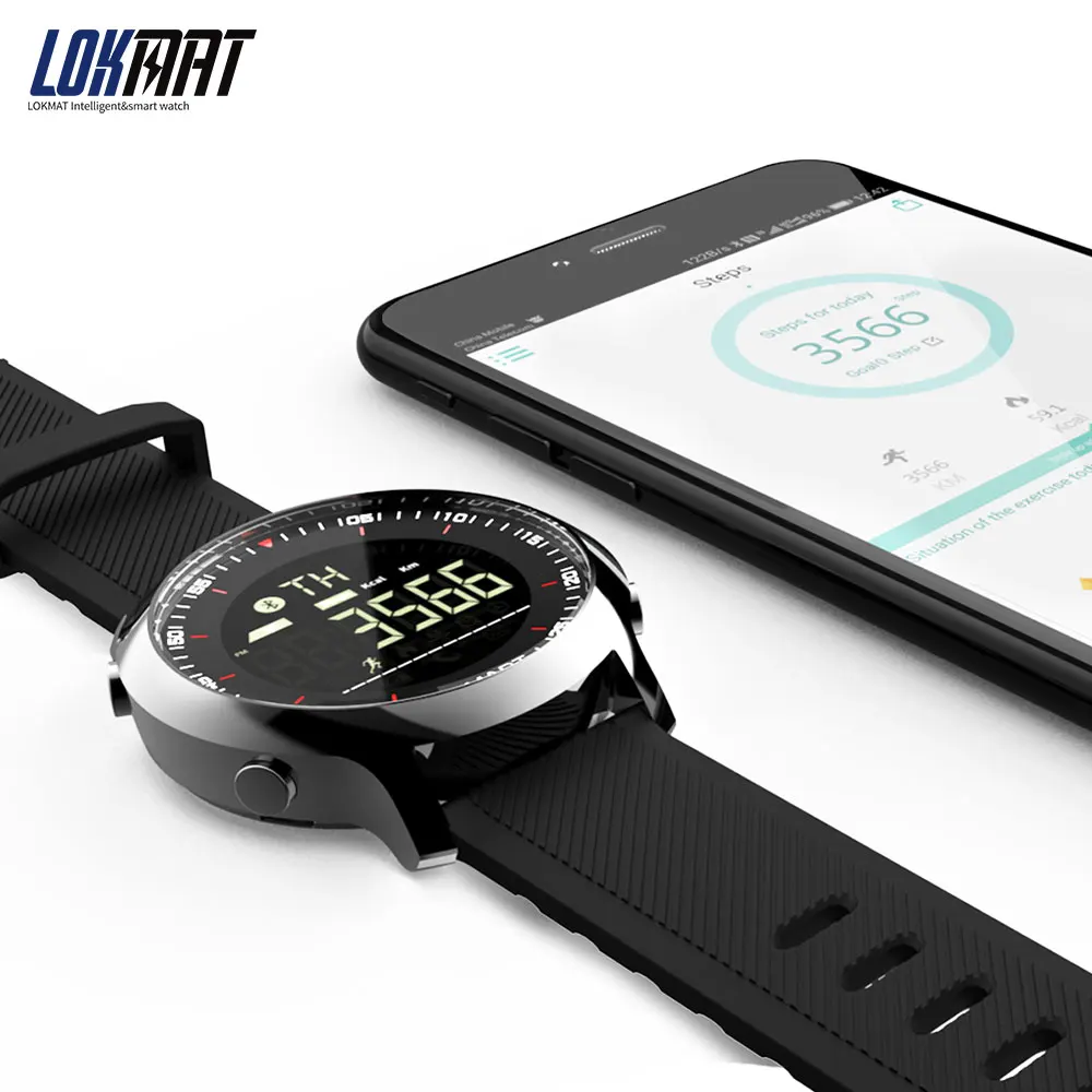 Смарт часы LOKMAT водостойкие IP68 Bluetooth с удаленной камерой|Смарт-часы| |