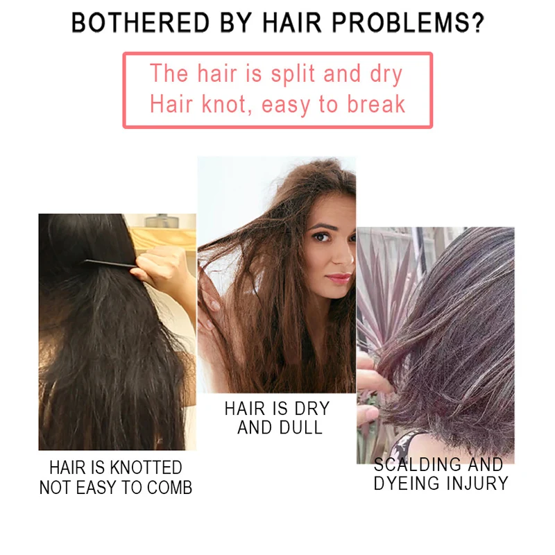 

No Shampoo Hair Mask Repairs Dyes Damaged Hair Improves Split Ends Frizzy And Smooth Hairs Shampoo-free Hair Care TSLM1