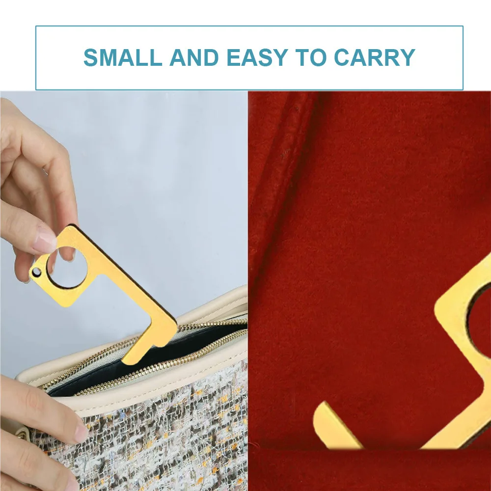 Новая бесконтактная кнопка для лифта безопасная дверная ручка латунный ключ