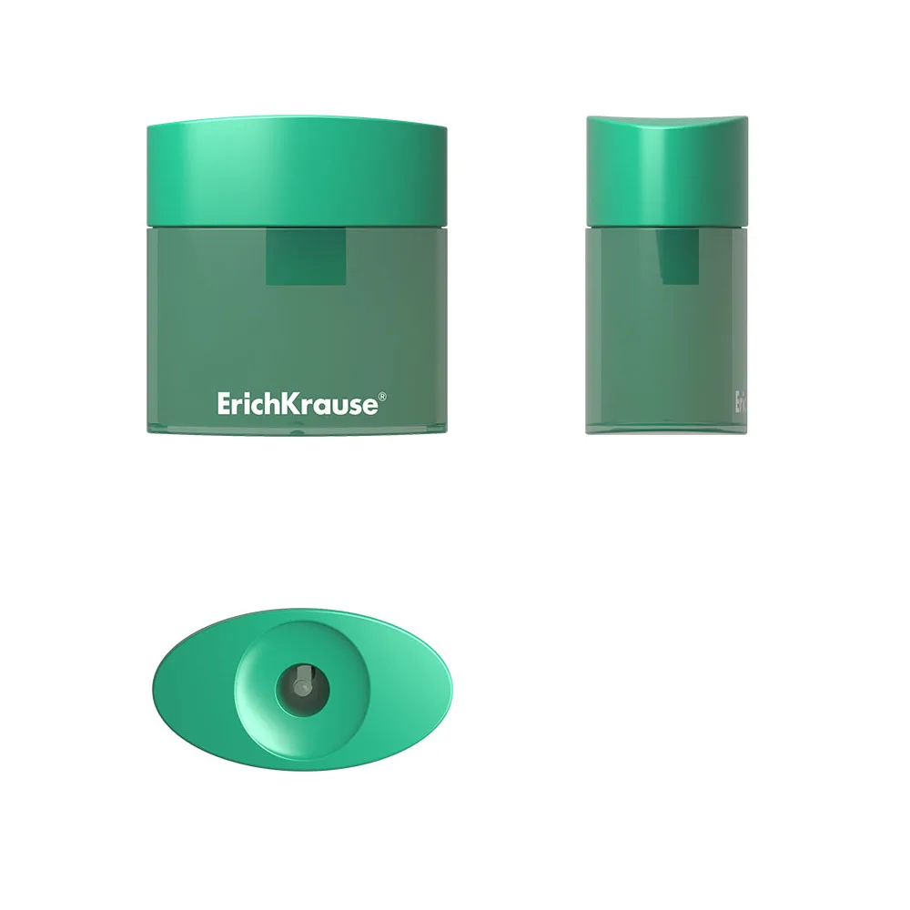 Пластиковая точилка ErichKrause Smart&Sharp с контейнером цвет корпуса ассорти (в коробке