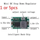 Мини-понижающий преобразователь постоянного тока 3 А, 1 шт. или 5 шт., регулятор напряжения 5 в-23 в до 3,3 В, 6 в, 9 В, 12 В, 340 кГц