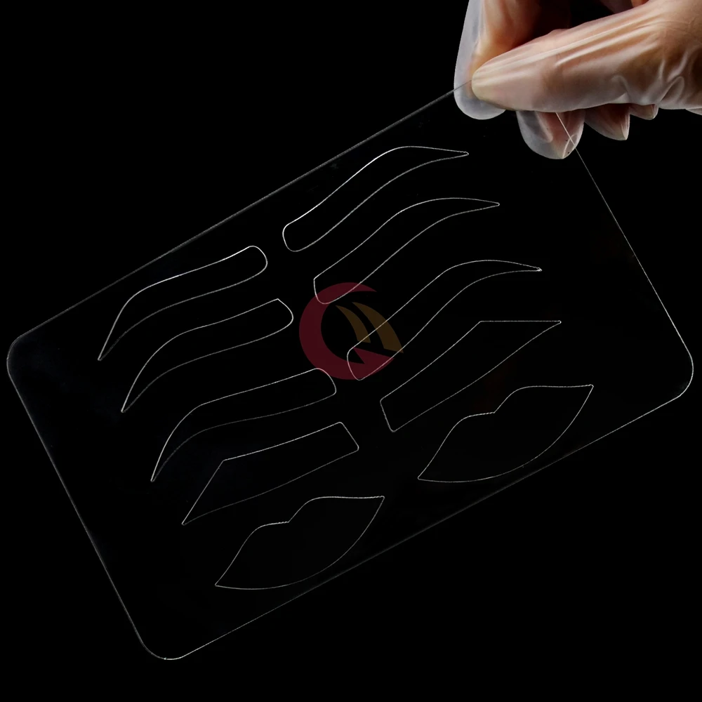 Прозрачный трафарет для бровей и губ | Красота здоровье