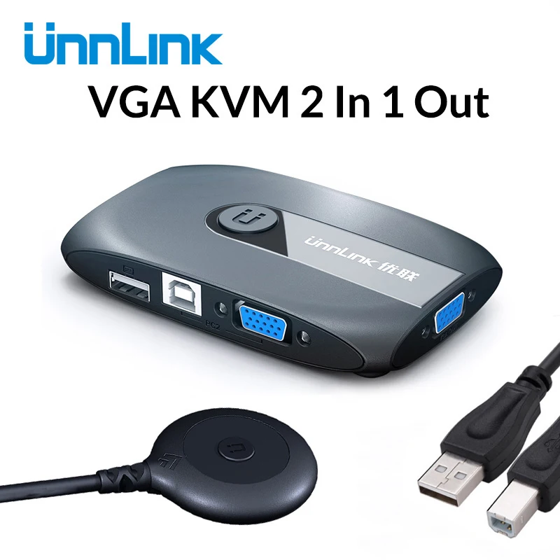 - Unnlink 2X1 VGA, 1080P,  , 2 , , 1 , 4 USB, , ,  Udisk