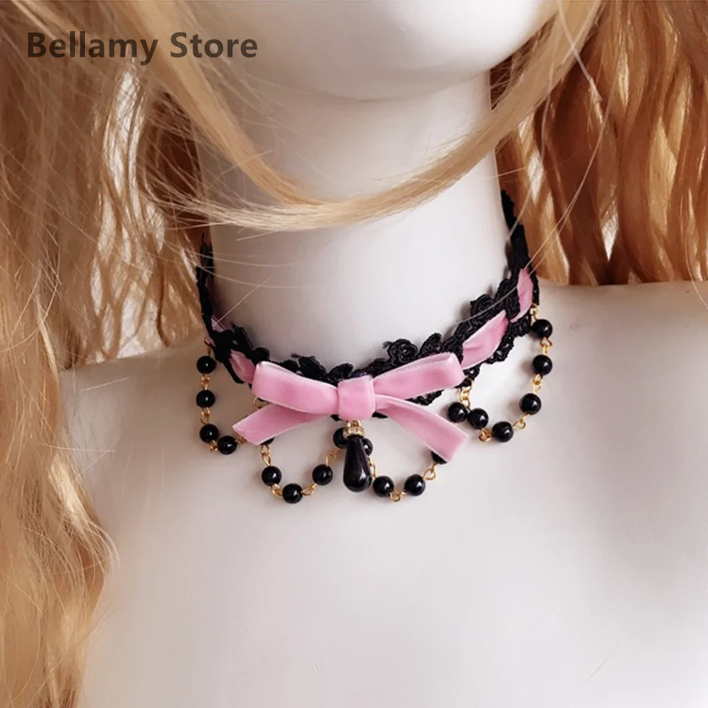 

Hand made Lolita Maiden pendant collar