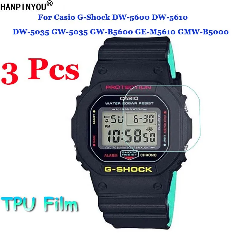 Гидрогелевая пленка для Casio G-Shock DW-5600 5610 5035 GW-5035 B5600 M5610  GMW-B5000, Прозрачная мягкая защитная пленка из ТПУ (не стекло), 3 шт. |  Мобильные телефоны и аксессуары | АлиЭкспресс