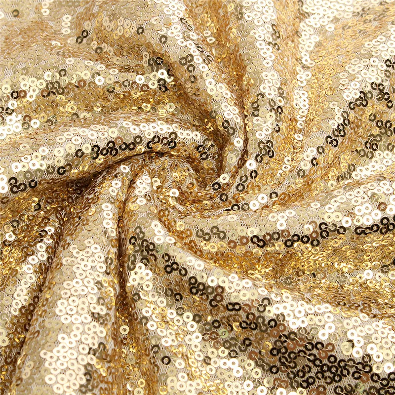 

4FT x 6FT Champagne Gold Rectangle Decorative Table Cloth DIY Craft Material For Wedding Decoration Party Banquet Home Decor
