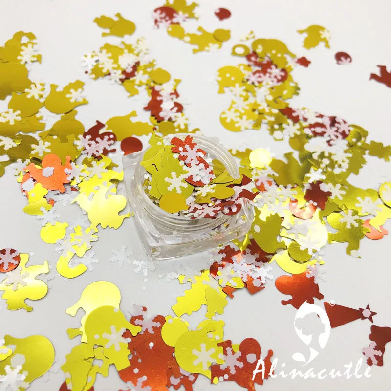 

Halloween Christmas Moon Star Sequins DIY Supplies Nails Art Polymer Clear Accessories DIY Sequins scrapbook shakes