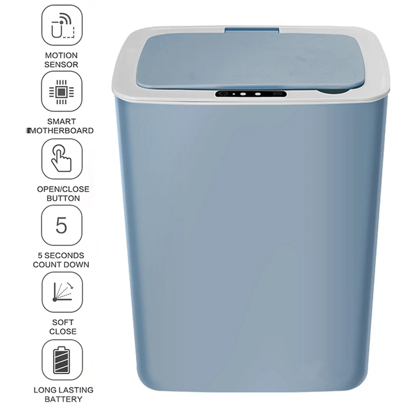 Умный мусорный бак Автоматический Бесконтактный индукционный инфракрасный для