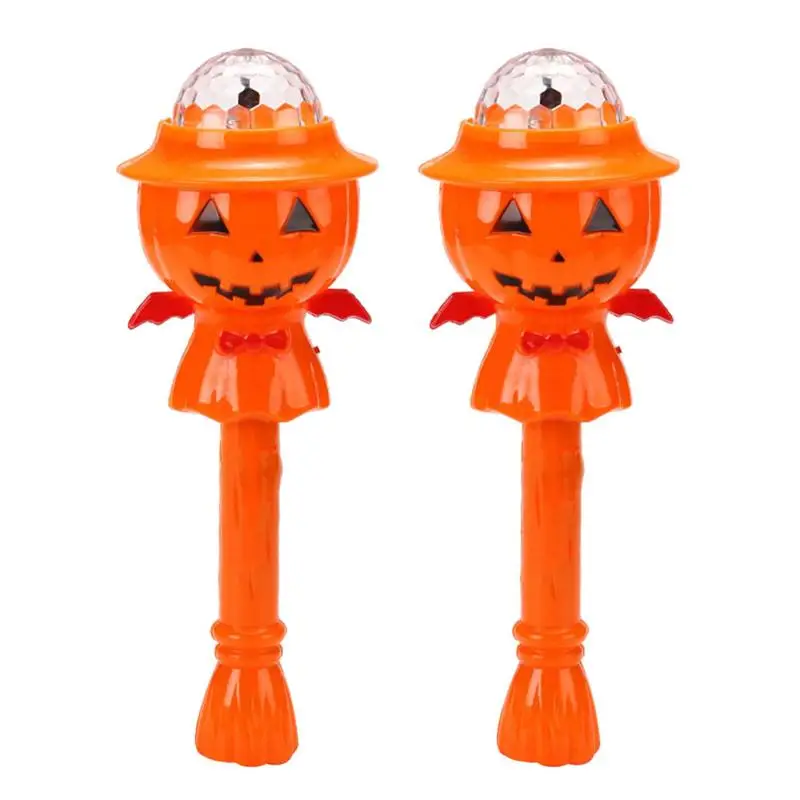 Ручная вращающаяся Светодиодная лампа в виде тыквы пластиковый светящийся