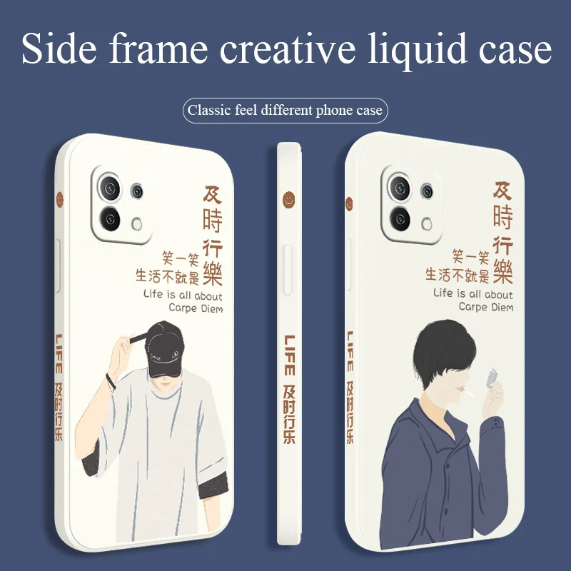 

Happy Boy Phone Case For Xiaomi Mi 11 10T 10T Pro 10 S lite Ultra 9T 9 8 Note 10 Pro Poco F3 F2pro X2 Liquid Silicone Cover