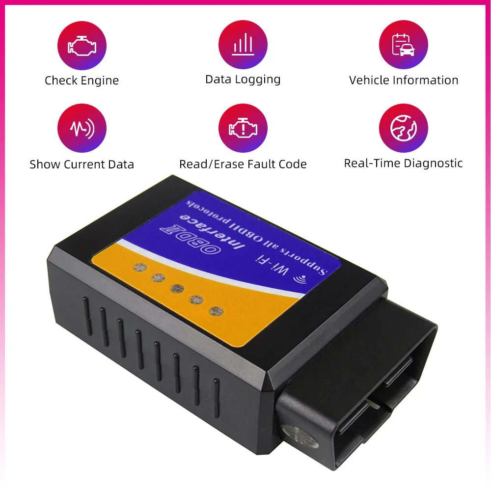 Диагностический сканер ELM327 Bluetooth Wi Fi Android IOS iPhone V1.5 OBD2 считыватель кодов OBDII для BMW VW