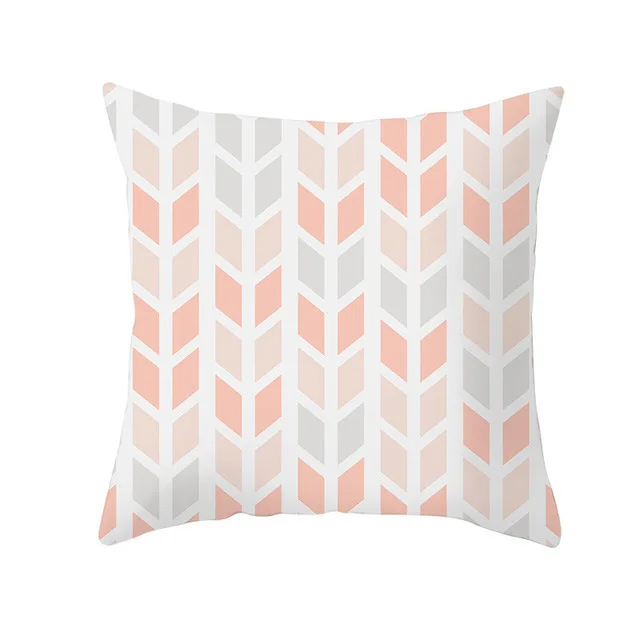 

Fuwatacchi Geometric Cushion Cover Splicing Wave Point Decorative Pillows Cover for Bed Sofa Polyester Throw Pillowcases 45*45cm