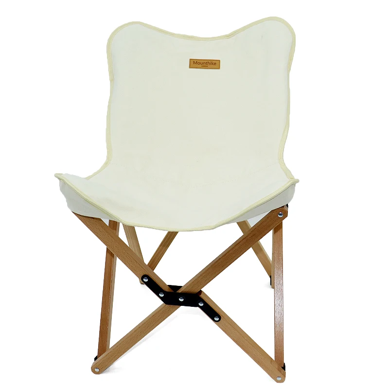 

Indoor Beech Wood Chair Outdoor Folding Portable Solid Wood Fishing Stool Easy To Carry Camping