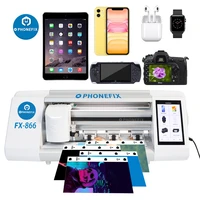 phonefix fx 866 mobile phone hydrogel film screen film cutting machine for phone front glass back cover protect film cut tool