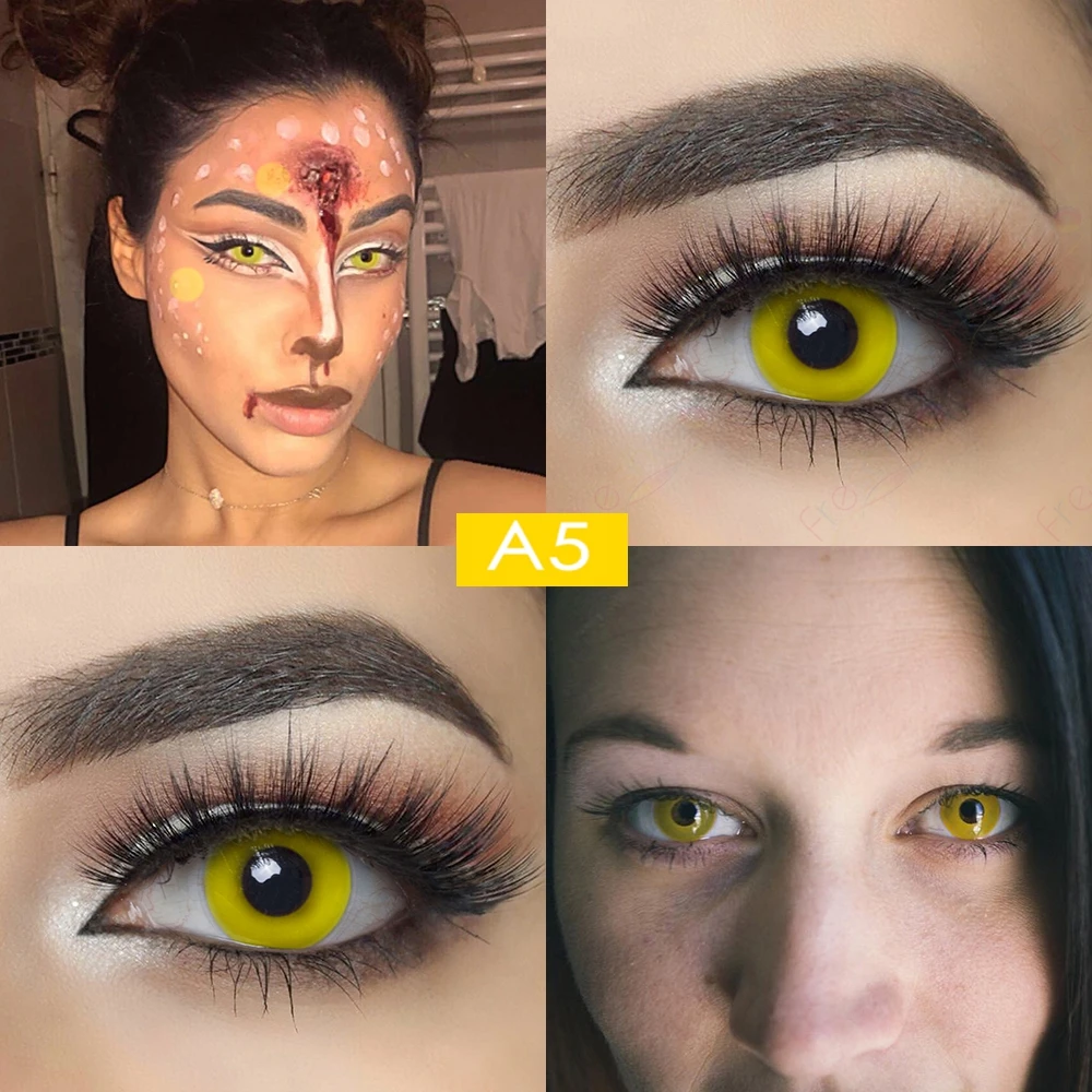 Затемненные и белые контакты для Хэллоуина