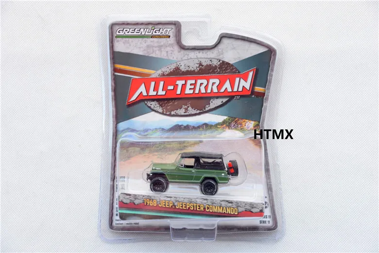 

1/64 GreenLight 1968 JEEP JEEPSTER Collection of die-cast alloy car models