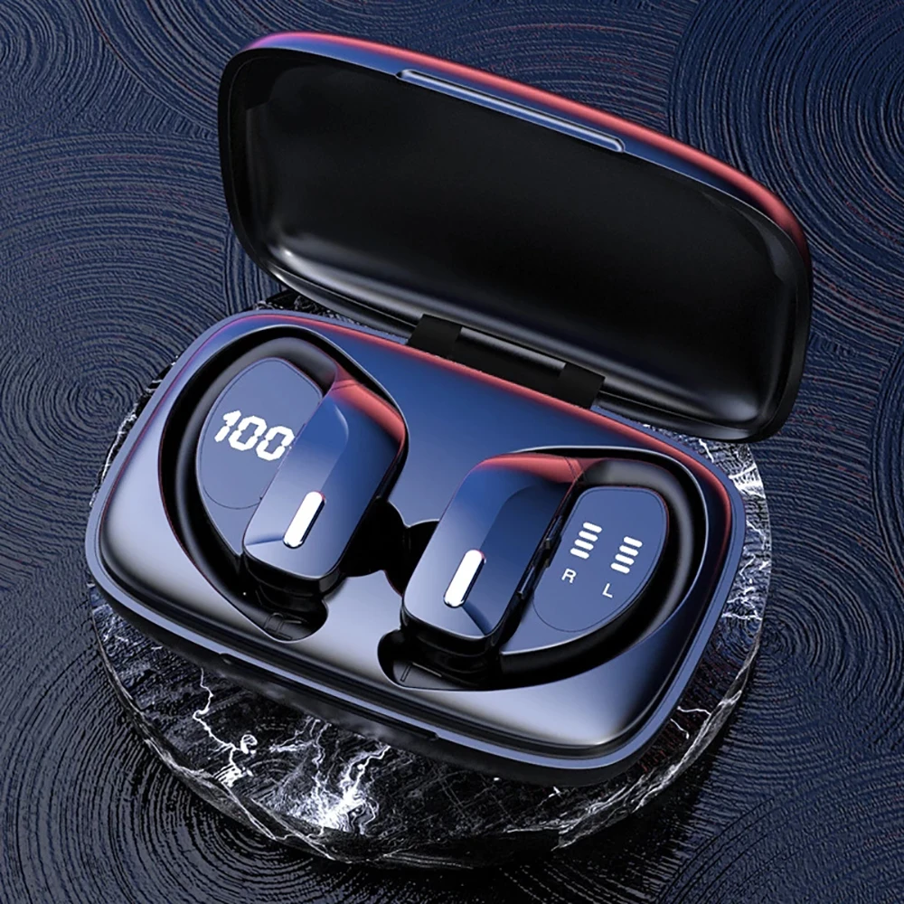 

New Wireless Bluetooth Earbuds Hands-Free Sports Gaming Headset for Smartphone T17 Tws Wholesale Ear-Hook Waterproof Headphones