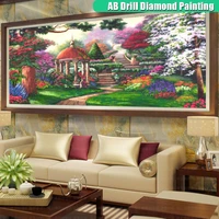 5d large size forest landscape ab diamond painting diy diamont embroidery scenery full square round 3d mosaic picture home decor