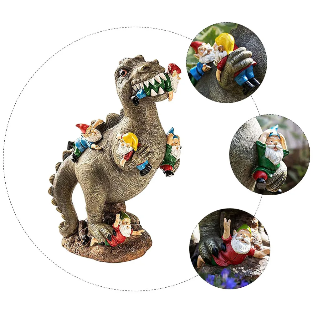 

1Pc Creative Dwarf Artware Household Adornment Resin Handicraft (Brown)