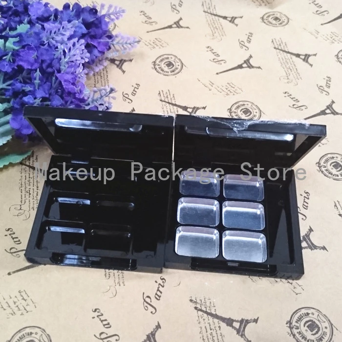 40 шт. Пластиковый пустой квадратный набор теней для глаз Палитра чехол Пудра