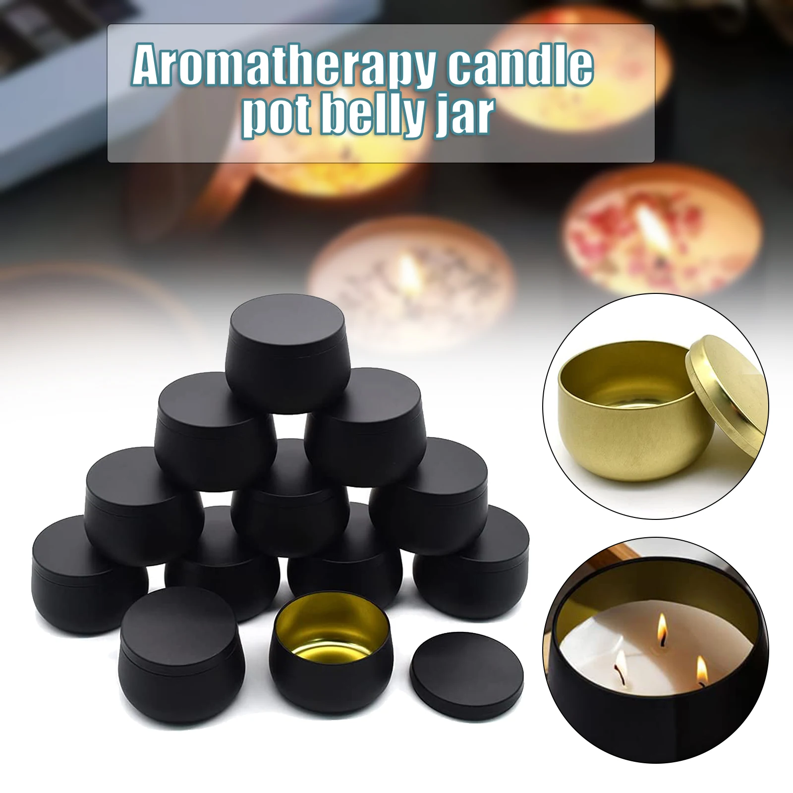 

Candle Containers Empty Candle Tin Holiday Candles Travel Tin Candle Jars Arts Crafts Storage Gifts