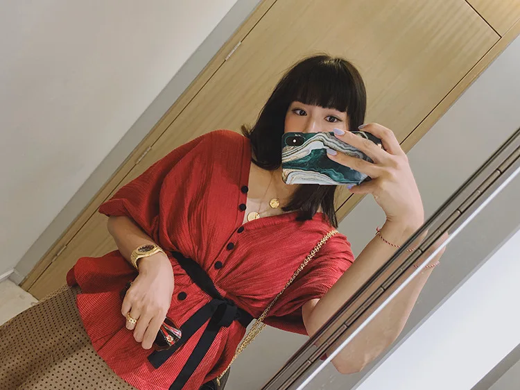 Французское рельефное пушистое ожерелье с абстрактным рисунком Необычные