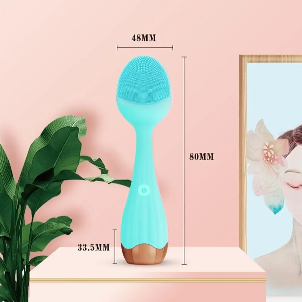 

Silicone Face Cleansing Brush Electric Skin Washing Massage Deep D7B8
