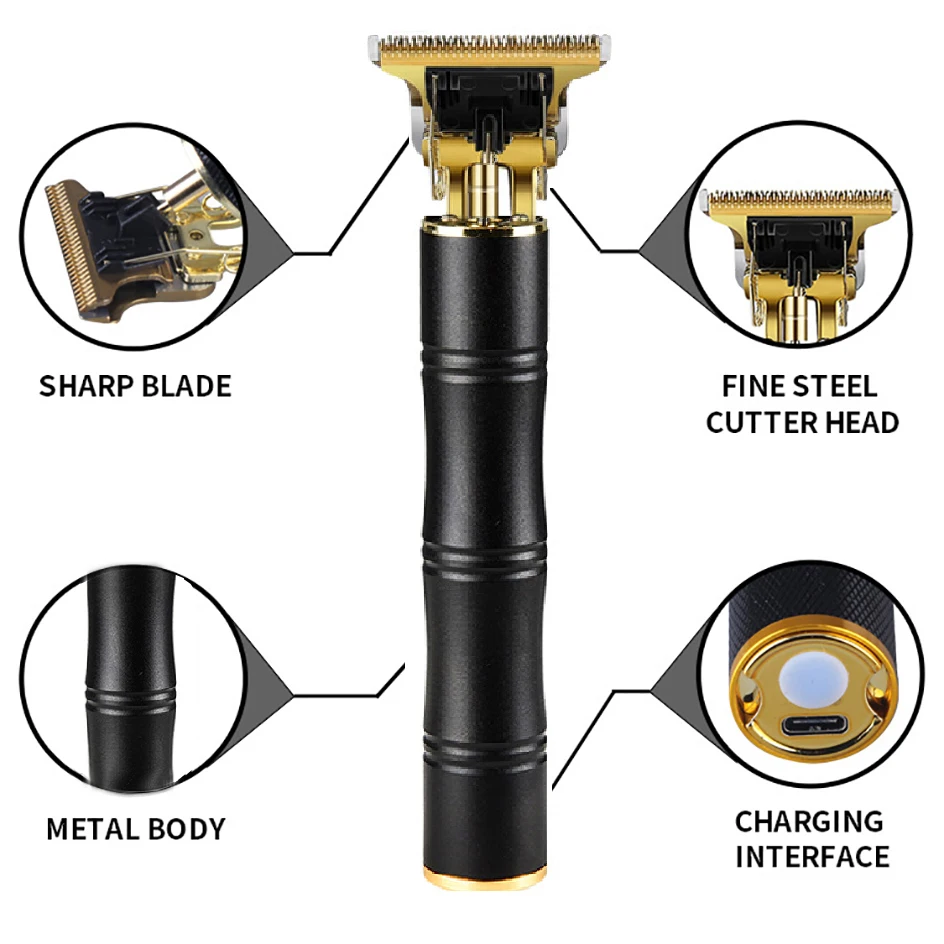 Bamboo Style Hair Cutting Machine T9 Professional Hair Trimmer Shaver Machine For Man Professional  Cordless Outliner Hair enlarge