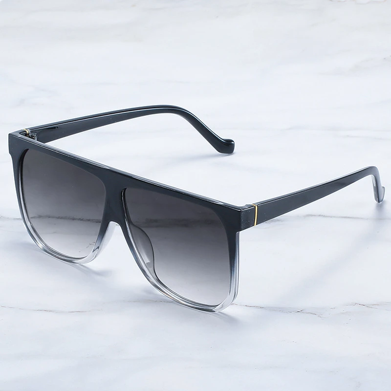 

New sunglasses fashion big frame sunglasses colorful multicolor big frame glasses simple casual wild UV400 sunglasses women