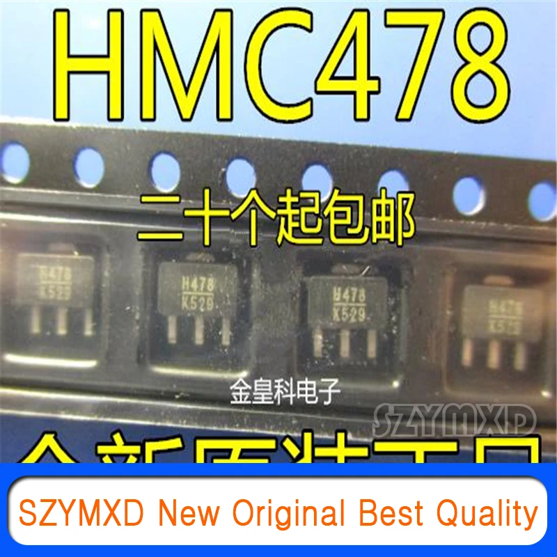

5Pcs/Lot New Original HMC478ST89 silk screen H478 SOT-89 high frequency RF/microwave broadband low power amplifier In Stock