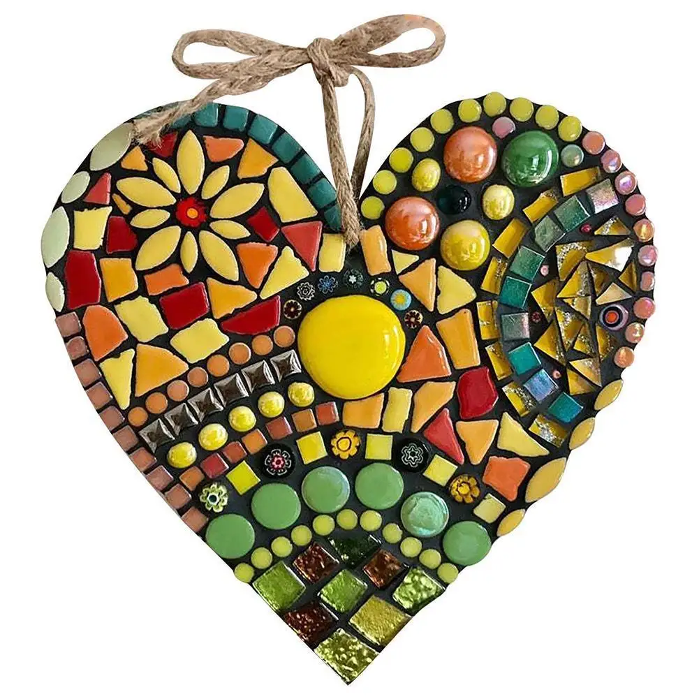 

Colorful Love Heart Shaped Home Decoration Outdoor Garden Hanging Decor Accessories