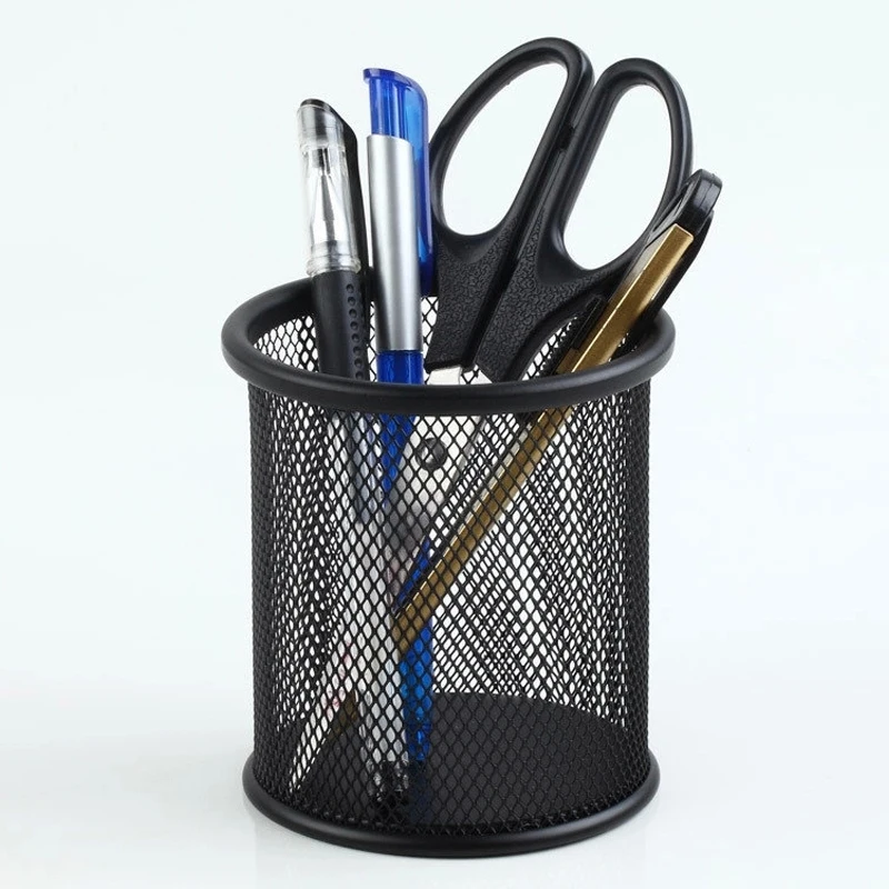 Deli металлическая ручка карандаш держатель коробка для дома и офиса аксессуары