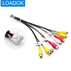 Автомобильный 12-контактный Универсальный 8 RCA выходной провод жгут CCD AUX AV входной кабель адаптер проводной соединитель Android радио автомобильные аксессуары