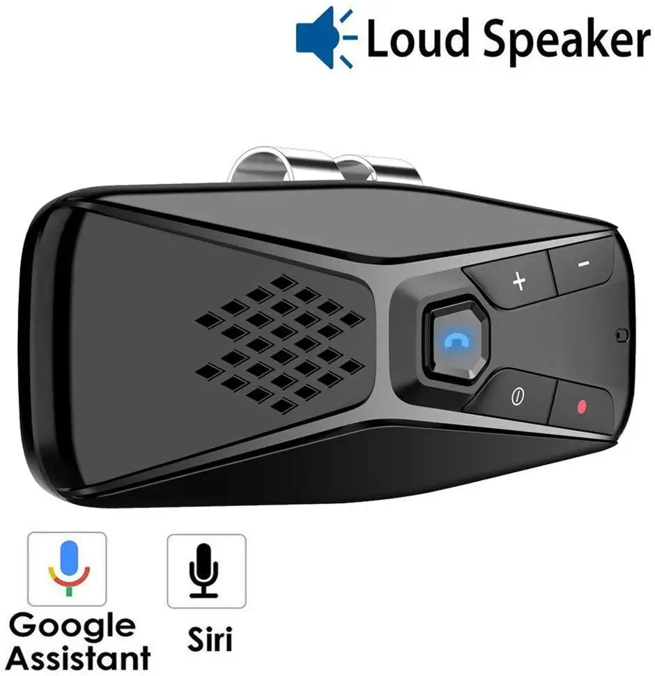 

Bluetooth Car Kit Handsfree Speakerphone Wireless with Microphone Visor Bluetooth 5.0 Automatic Shut Down Auto Connect Car Kit