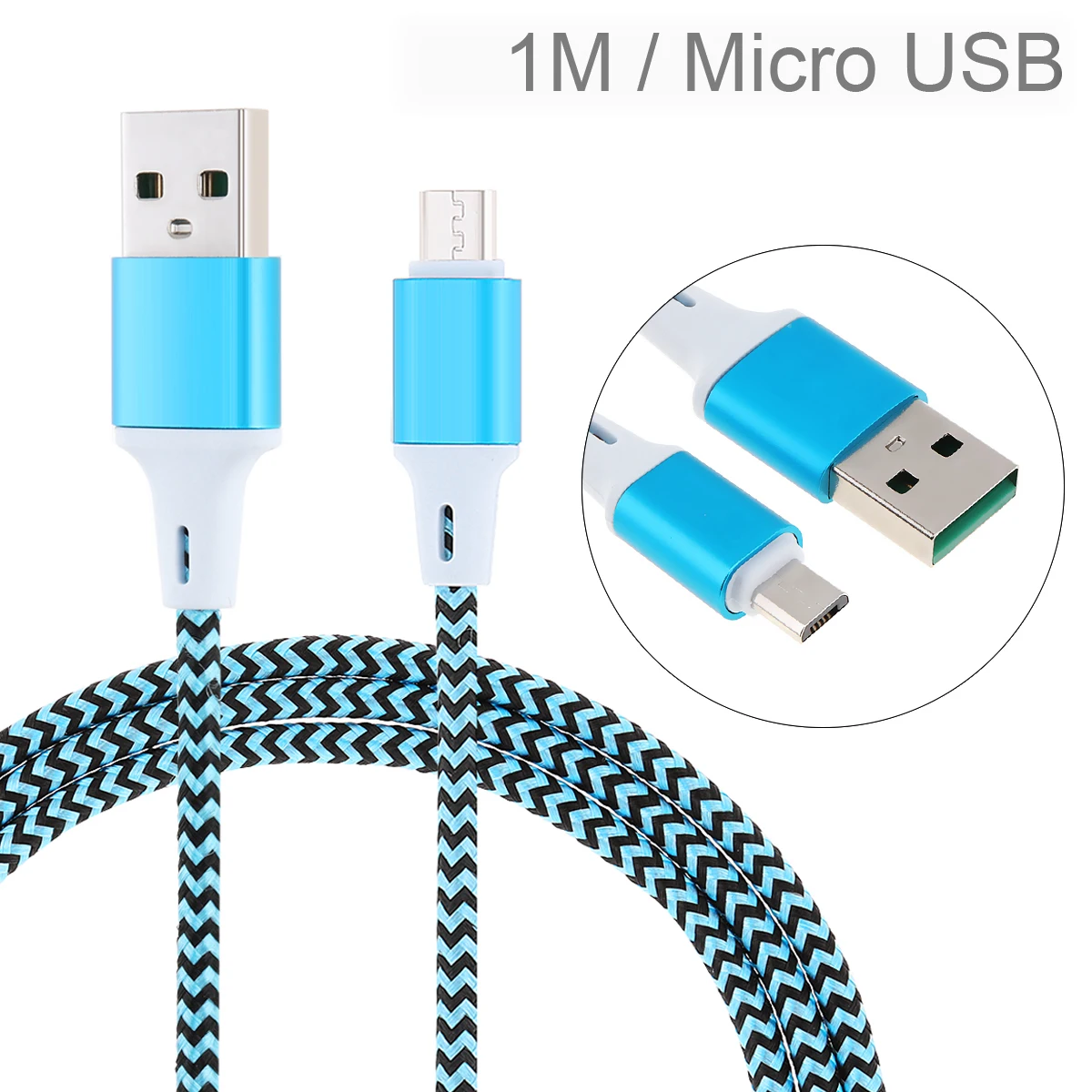 

USB Type C Cable 1M/3.3Ft Micro USB 2.5A Nylon Fast Charge USB Data Cable Fit for S amsung X iaomi H uawei Android Mobile Phone