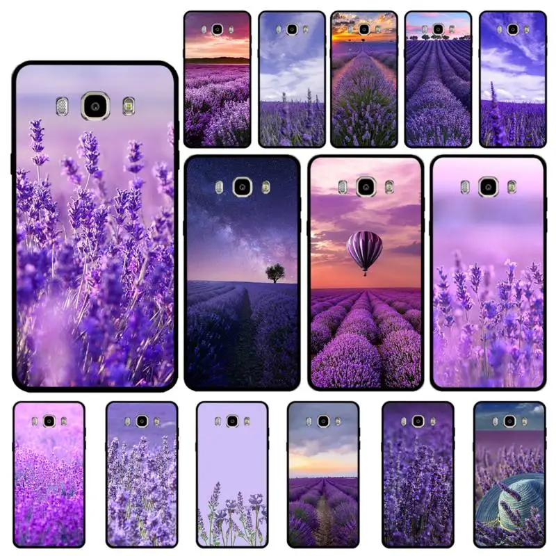 

Yinuoda Simple lavender Purple Flower Phone Case for Samsung J 4 5 6 7 8 prime plus 2018 2017 2016 J7 core